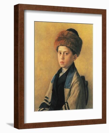 Portrait of a Young Boy-Isidor Kaufmann-Framed Art Print