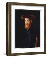 Portrait of a Young Cassidic Man-Isidor Kaufmann-Framed Giclee Print