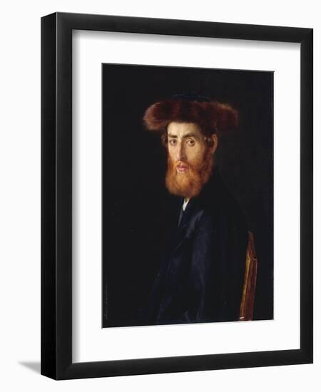 Portrait of a Young Cassidic Man-Isidor Kaufmann-Framed Giclee Print