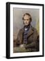 Portrait of a Young Charles Darwin. DOWN House. Drawing on Paper., 1960S (Photo)-James L Stanfield-Framed Giclee Print