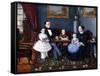 Portrait of a Young Family, 1855-Aleksei Iagodnikov-Framed Stretched Canvas