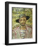 Portrait of a Young Farmer, 1889-Vincent van Gogh-Framed Giclee Print