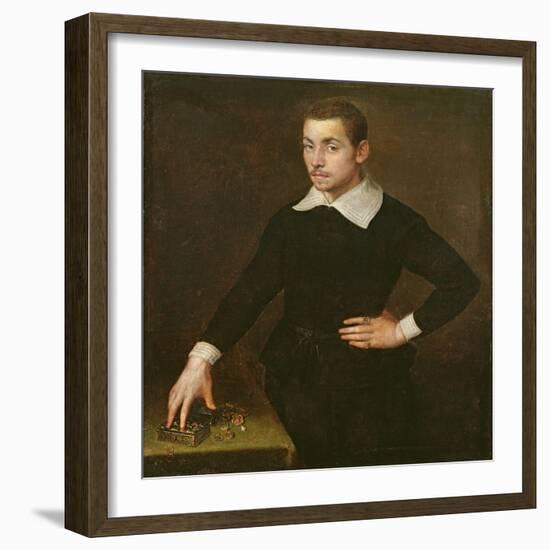 Portrait of a Young Florentine Goldsmith-Agnolo Bronzino-Framed Giclee Print