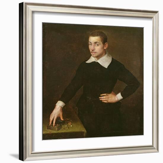 Portrait of a Young Florentine Goldsmith-Agnolo Bronzino-Framed Giclee Print