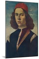 Portrait of a Young Florentine Nobleman, c15th century, (1907)-Sandro Botticelli-Mounted Giclee Print