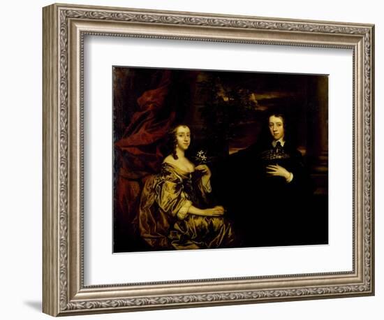 Portrait of a Young Gentleman and His Wife, C.1655-58-Sir Peter Lely-Framed Giclee Print