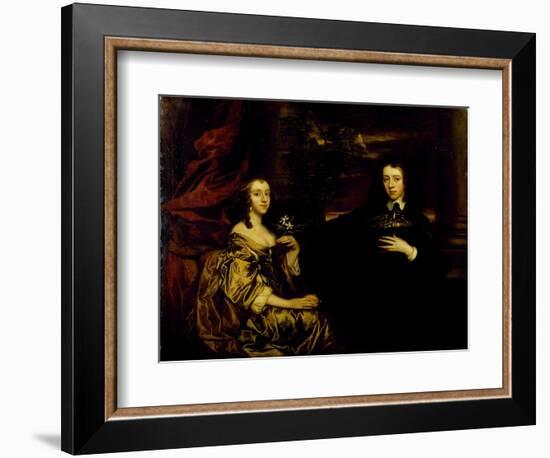 Portrait of a Young Gentleman and His Wife, C.1655-58-Sir Peter Lely-Framed Giclee Print