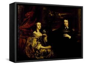Portrait of a Young Gentleman and His Wife, C.1655-58-Sir Peter Lely-Framed Stretched Canvas