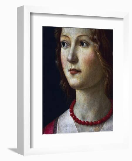 Portrait of a Young Girl, 1485-Domenico Ghirlandaio-Framed Giclee Print