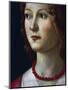 Portrait of a Young Girl, 1485-Domenico Ghirlandaio-Mounted Giclee Print
