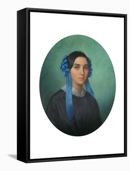 Portrait of a Young Girl, 1843-Theophile Gautier-Framed Stretched Canvas