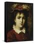 Portrait of a Young Girl, 1876-Leon Joseph Florentin Bonnat-Framed Stretched Canvas