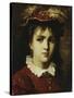 Portrait of a Young Girl, 1876-Leon Joseph Florentin Bonnat-Stretched Canvas