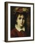 Portrait of a Young Girl, 1876-Leon Joseph Florentin Bonnat-Framed Giclee Print