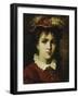 Portrait of a Young Girl, 1876-Leon Joseph Florentin Bonnat-Framed Giclee Print