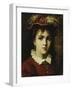 Portrait of a Young Girl, 1876-Leon Joseph Florentin Bonnat-Framed Giclee Print