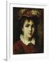 Portrait of a Young Girl, 1876-Leon Joseph Florentin Bonnat-Framed Giclee Print