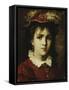 Portrait of a Young Girl, 1876-Leon Joseph Florentin Bonnat-Framed Stretched Canvas