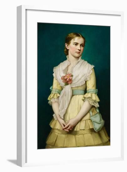 Portrait of a Young Girl, 1881-George Chickering Munzig-Framed Giclee Print