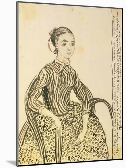 Portrait of a Young Girl, 1888-Vincent van Gogh-Mounted Giclee Print