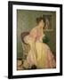 Portrait of a Young Girl, 1906-Edmond-francois Aman-jean-Framed Giclee Print