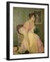 Portrait of a Young Girl, 1906-Edmond-francois Aman-jean-Framed Giclee Print