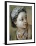 Portrait of a Young Girl, Bust-Length, Her Head Turned to the Right-Francois Boucher-Framed Giclee Print