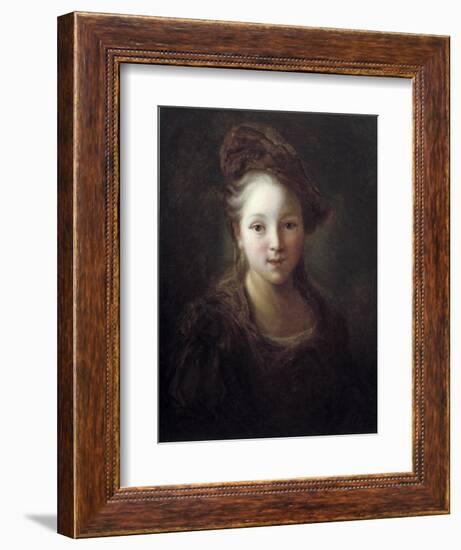 Portrait of a Young Girl by Alexis Grimou-null-Framed Giclee Print