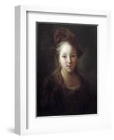 Portrait of a Young Girl by Alexis Grimou-null-Framed Giclee Print