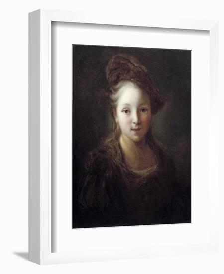 Portrait of a Young Girl by Alexis Grimou-null-Framed Giclee Print