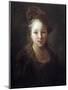 Portrait of a Young Girl by Alexis Grimou-null-Mounted Giclee Print