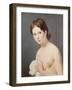 Portrait of a Young Girl. c. 1795-Jacques-Louis David-Framed Giclee Print