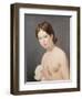 Portrait of a Young Girl. c. 1795-Jacques-Louis David-Framed Giclee Print