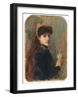 Portrait of a Young Girl, C.1877-1880 (Oil on Canvas)-Henri Gervex-Framed Giclee Print