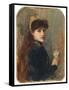 Portrait of a Young Girl, C.1877-1880 (Oil on Canvas)-Henri Gervex-Framed Stretched Canvas