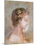 Portrait of a Young Girl (Chalk and Sanguine on Paper)-Francois Boucher-Mounted Giclee Print