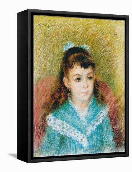 Portrait of a Young Girl (Elisabeth Maîtr), 1879-Pierre-Auguste Renoir-Framed Stretched Canvas