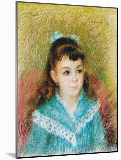 Portrait of a Young Girl (Elisabeth Maîtr), 1879-Pierre-Auguste Renoir-Mounted Giclee Print