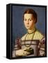 Portrait of a Young Girl Holding a Book c.1545-Agnolo Bronzino-Framed Stretched Canvas