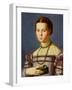 Portrait of a Young Girl Holding a Book c.1545-Agnolo Bronzino-Framed Giclee Print