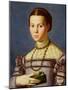 Portrait of a Young Girl Holding a Book c.1545-Agnolo Bronzino-Mounted Giclee Print