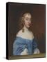 Portrait of a Young Girl in a Blue Dress-Sir Peter Lely-Stretched Canvas