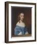 Portrait of a Young Girl in a Blue Dress-Sir Peter Lely-Framed Giclee Print