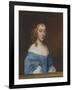 Portrait of a Young Girl in a Blue Dress-Sir Peter Lely-Framed Giclee Print