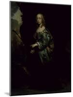 Portrait of a Young Girl in Green-Sir Peter Lely-Mounted Giclee Print