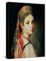 Portrait of a Young Girl in Sarafan and Kokoshnik, 1820s-Mauro Gandolfi-Stretched Canvas