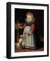 Portrait of a Young Girl (Oil on Pannel)-French-Framed Giclee Print