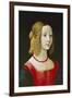 Portrait of a Young Girl. Probably About 1490-Domenico Ghirlandaio-Framed Giclee Print