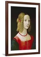 Portrait of a Young Girl. Probably About 1490-Domenico Ghirlandaio-Framed Giclee Print