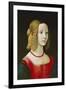 Portrait of a Young Girl. Probably About 1490-Domenico Ghirlandaio-Framed Giclee Print